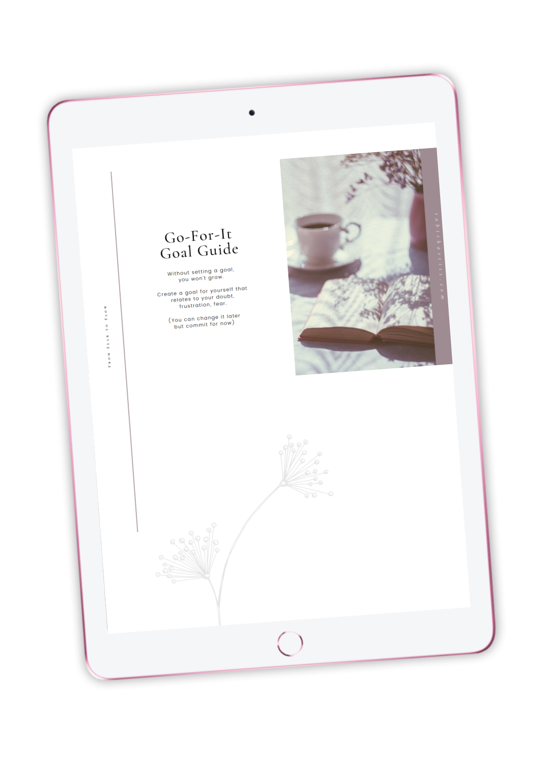 From Fear to Flow Figure Out Your Frustrations with a book and tea for comfort