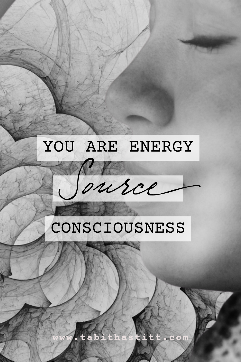 Black and White Symbol for The Best Guided Meditation for Finding Your Soul's Purpose: You Are Energy, Source, Consciousness