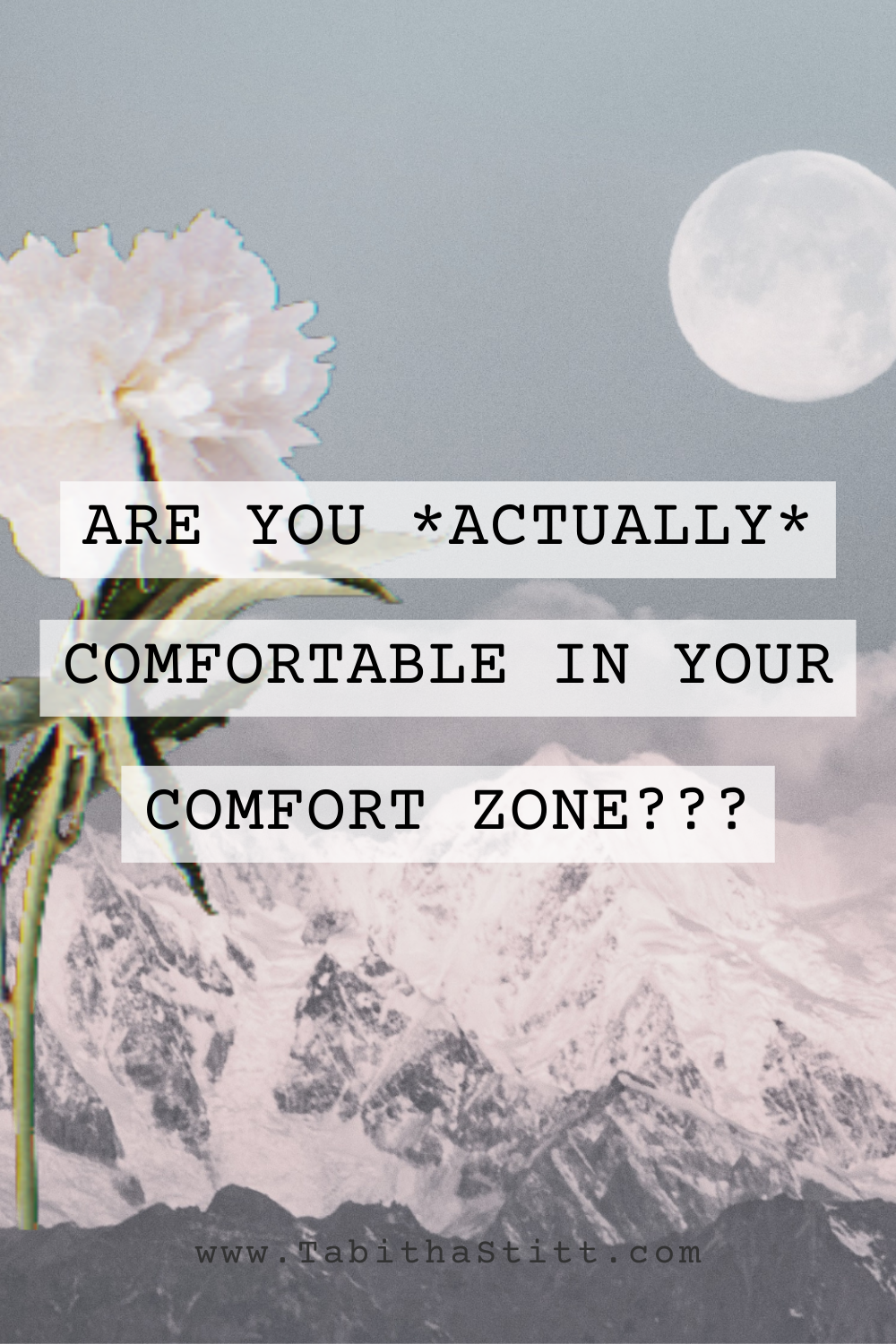When to Listen so You Easily Find and Discover Your Calling: Are you actually comfortable in your comfort zone? From The Self-Help Psychic Podcast showing a flower for faith