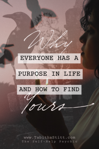 Why Everyone Has a Purpose In Life and How to Find Yours Blog from The Self-Help Psychic Podcast with The Host, Tabitha Stitt Showing a Woman Holding a Candle for Illumination of Her Path Ahead with a Crow for Guidance and Wisdom