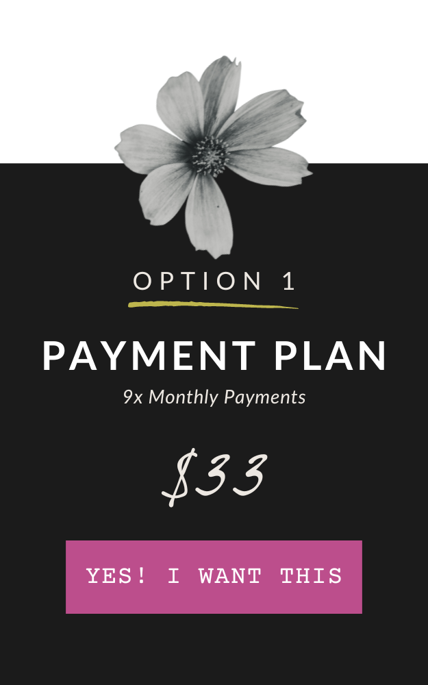 Join The Space using the payment plan option for manifesting your soul's purpose and highest potential with a flower for growth