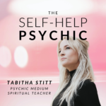 The Self-Help Psychic Podcast hosted by Tabitha Stitt, psychic medium and spiritual teacher in pink for healing and positive life transformation