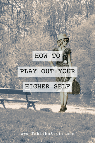 How to Play Out Your Higher Self, Episode on The Self-Help Psychic Podcast, with a woman displaying confidence and assurance about herself
