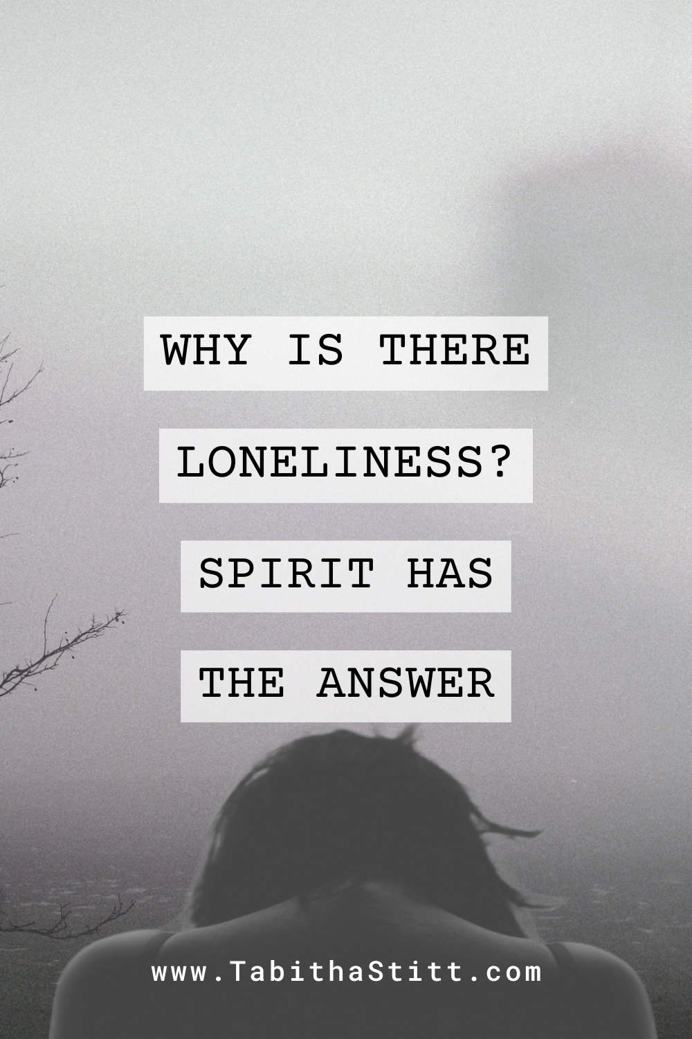 Why is there loneliness? The newest podcast episode with a lady and her head down for sadness