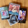 MOTHER curated oracle card spread with a swan for a beautiful and personal unfolding