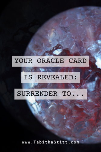 Your oracle card is revealed with a crystal ball for intuitive entertainment on The Self-Help Psychic Podcast